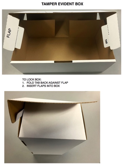 TAMPER EVIDENT BOX